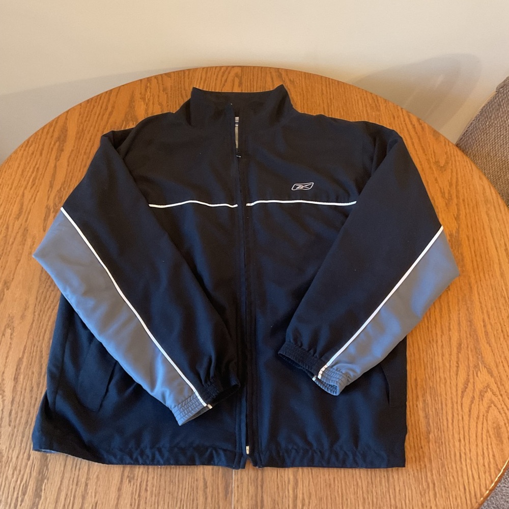 Men’s Reebok Zip-Front Jacket, Size Large - Picture 2 of 6